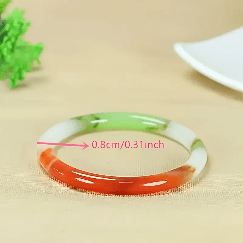 Men's Natural Stone Bracelet, Elegant Gradient Design